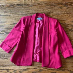 JONES STUDIO RED OPEN BLAZER